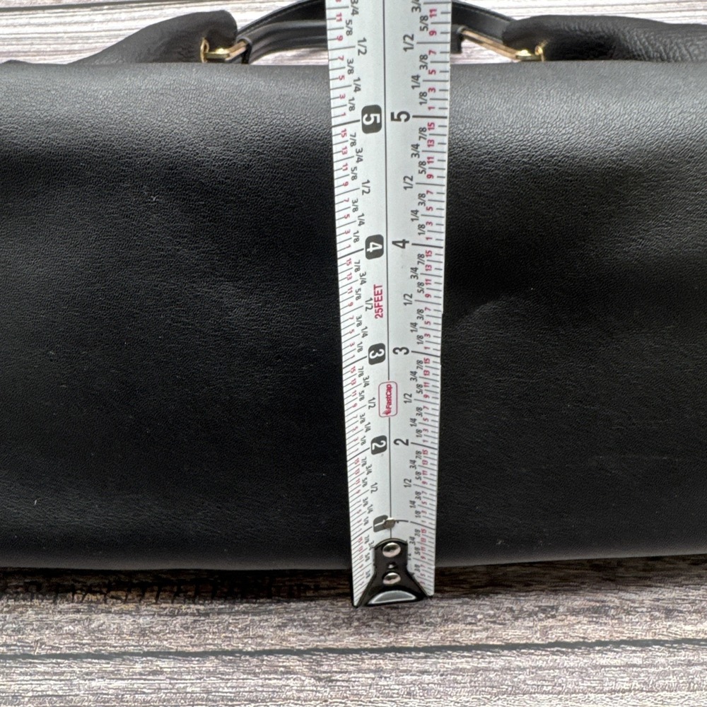 Sondra Roberts Large Black Pebbled Zip Top Tote Lined Inner Pockets Quiet Luxury - Picture 11 of 11